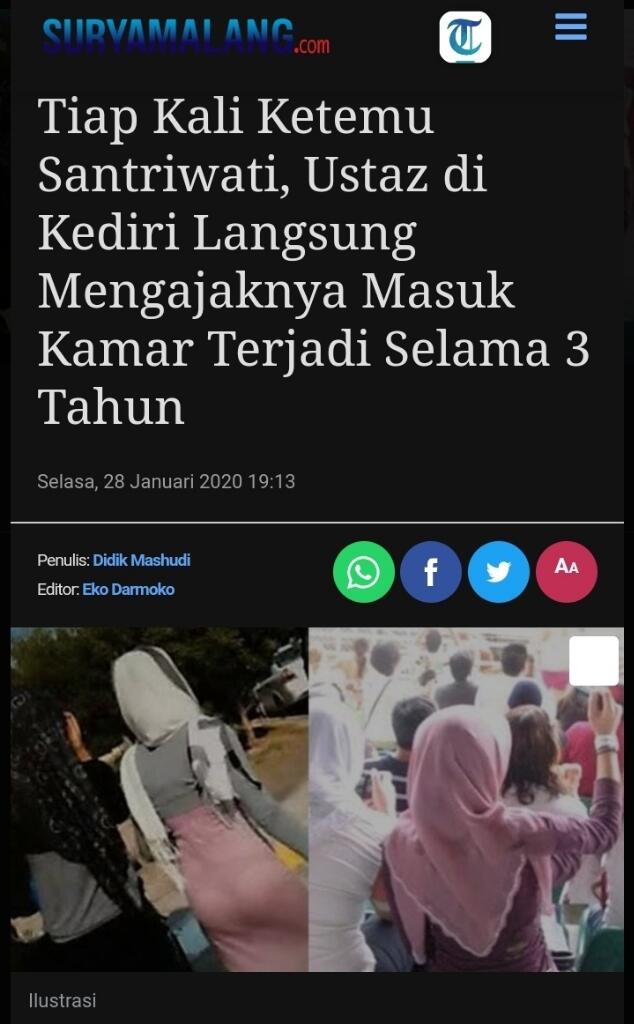 PENGAKUAN Santri Telah Dicabuli Pimpinan Ponpes di Polman, Disuruh Berbaring