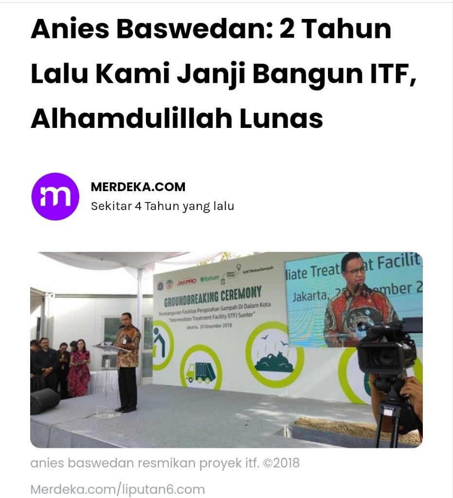 ITF Sunter Batal Dibangun, Lahan Akan Disulap Jadi Area Parkir JIS