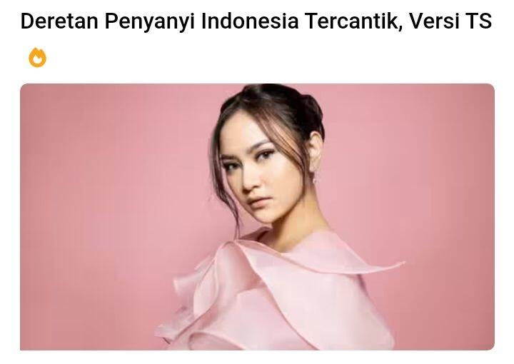 Deretan Penyanyi Indonesia Tercantik, Versi TS
