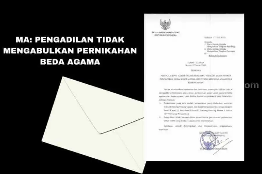 Resmi! Mahkamah Agung Larang Nikah Beda Agama