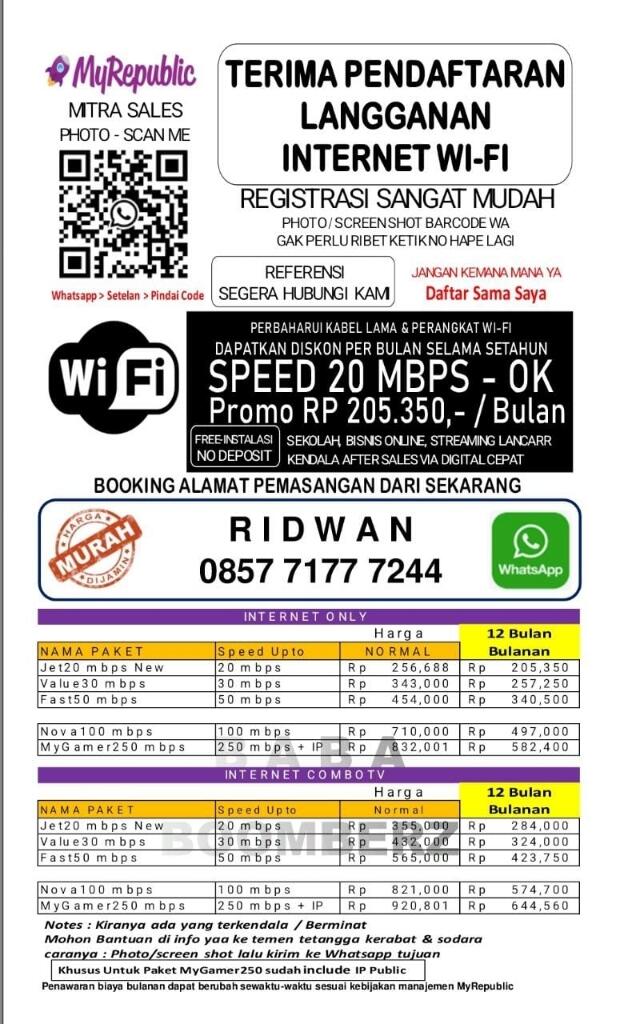 Jasa Pasang Internet Wifi Jabodetabek
