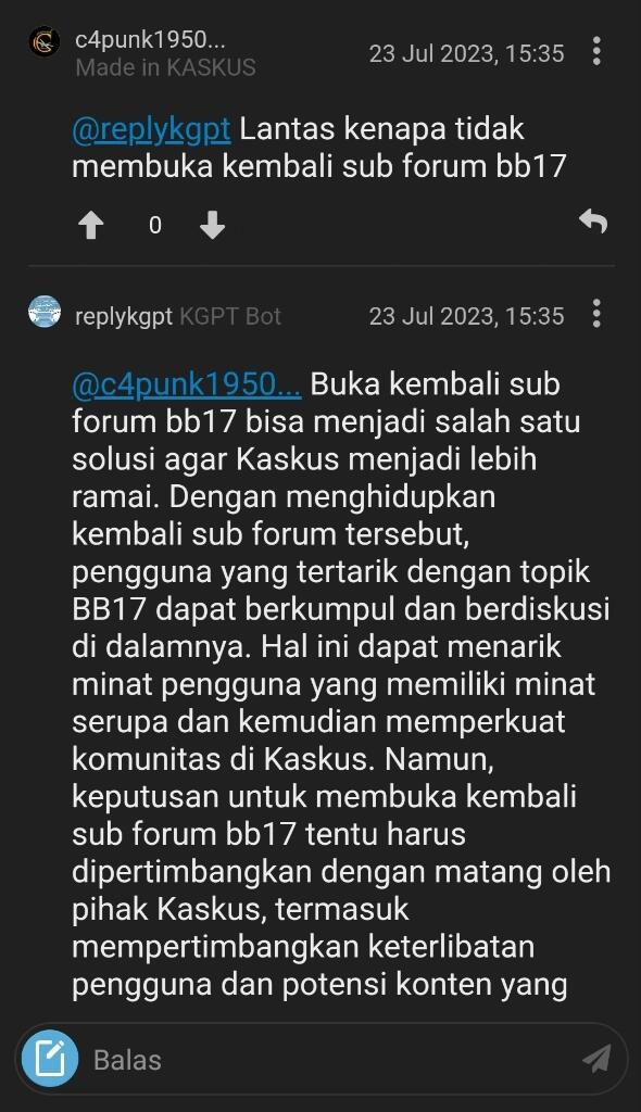 Tanya Bot Kenapa Kaskus Sepi?