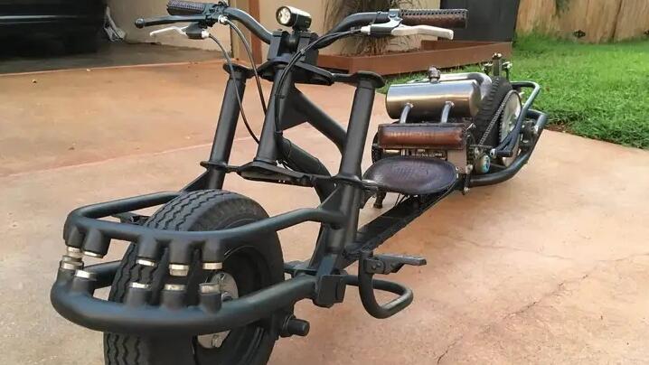 Punya Desain Tak Lazim, Motor Custom Asal Florida Ini Memakai Suspensi Magnet 