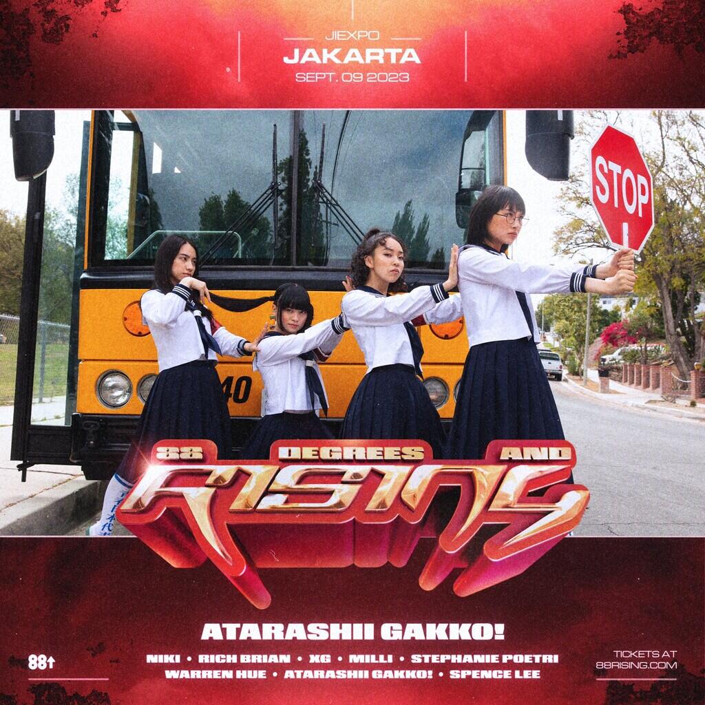 Konser 88 Degrees & Rising akan dilaksanakan di Jakarta pada 9 September 2023