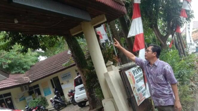 Viral! Running Text Kantor Lurah di Palembang Bermuatan Mesum