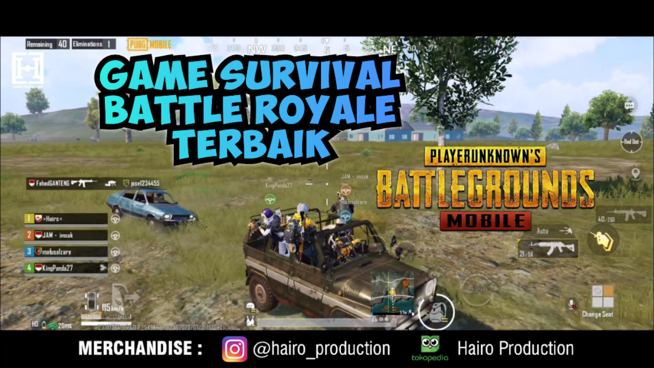 [Video] GAME SURVIVAL BATTLE ROYALE TERBAIK - PUBG MOBILE | KASKUS