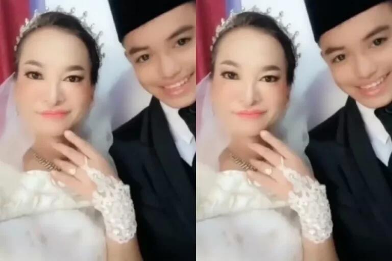 Pernikahan Mariana 41 Tahun Kevin 16 Tahun, Tersipu Malu Usai Jalani Malam Pertama