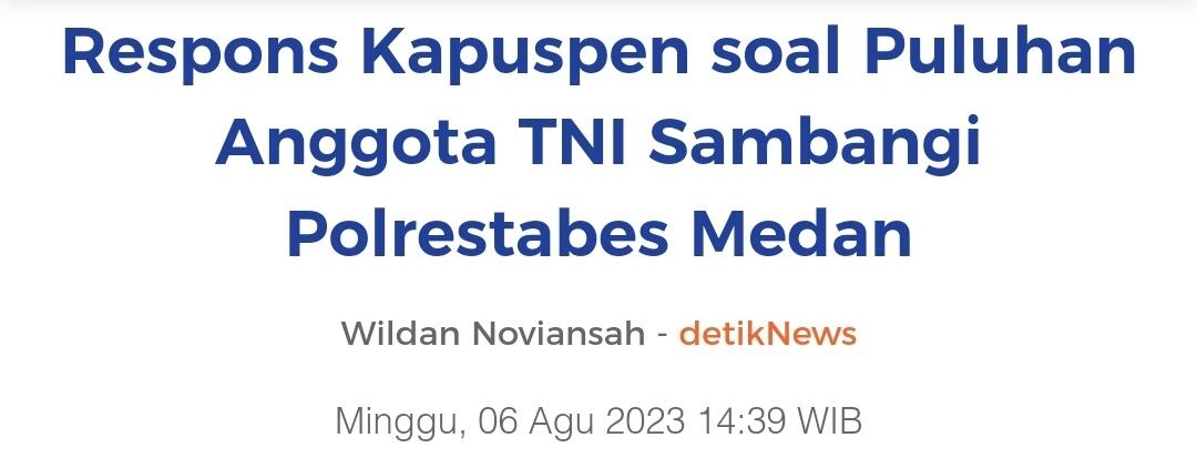 Debat Anggota TNI Vs Kasatreskrim Polrestabes Medan, Kompol Fathir Disuruh Diam