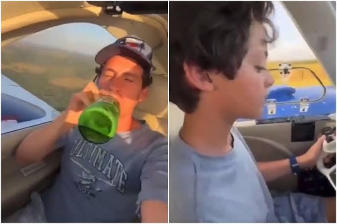 Video Ayah Minum 'BIR' Sambil Ajari Anak Terbangkan Pesawat Berakhir TRAGIS !