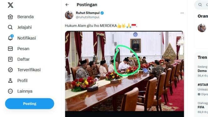 Tak Terima Ada Foto Prabowo 'Bobo Siang' saat Rapat di Istana, Dahnil Semprot Ruhut