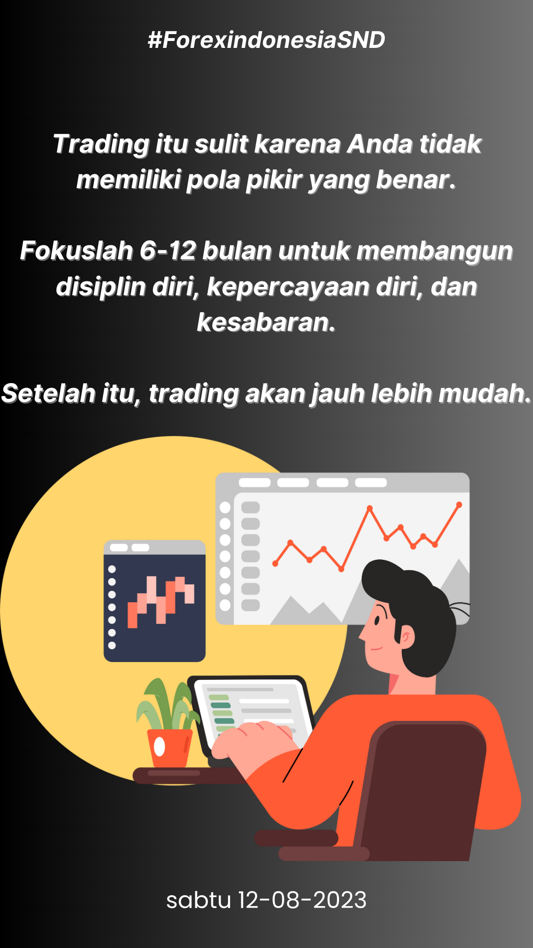 Trading itu sulit karena Anda tidak memiliki pola pikir yang benar.