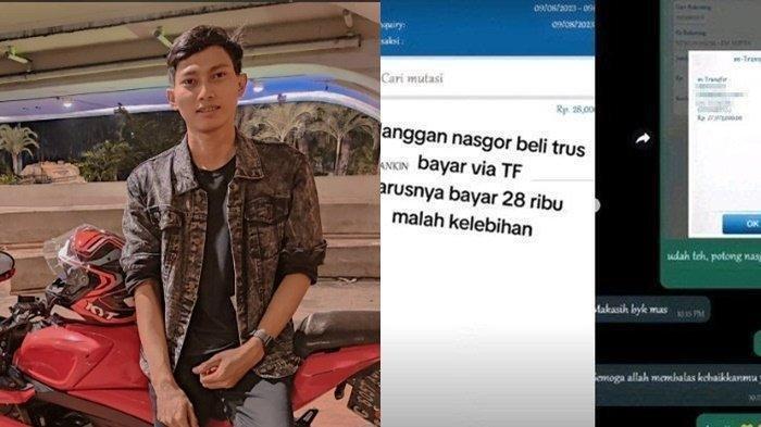 Sosok Penjual Nasi Goreng Jujur, Kembalikan Uang Pembeli, Harga Cuma Rp28 Ribu