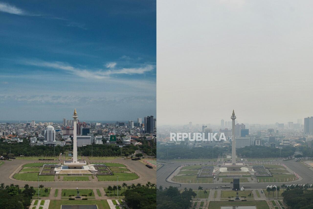 5 Potret Perbandingan Polusi Jakarta Saat Ini dan Saat Masa Pandemi! Beda Banget Gan!