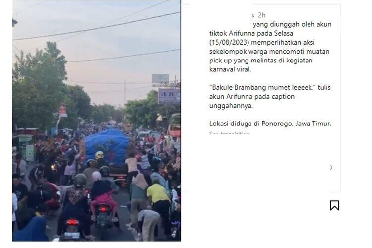 Ternyata Mental Maling Sudah Ada Dari Lapisan Bawah, Truk Bawang Dijarah Massa Warga!