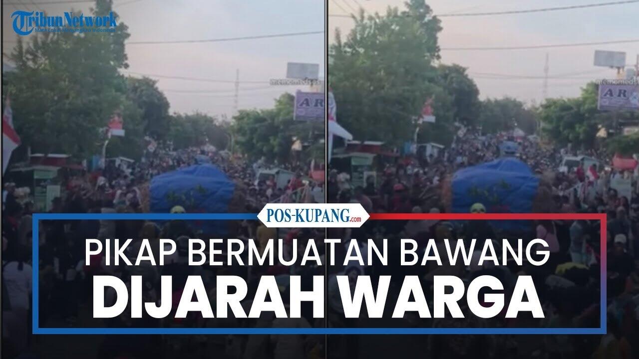 Ternyata Mental Maling Sudah Ada Dari Lapisan Bawah, Truk Bawang Dijarah Massa Warga!