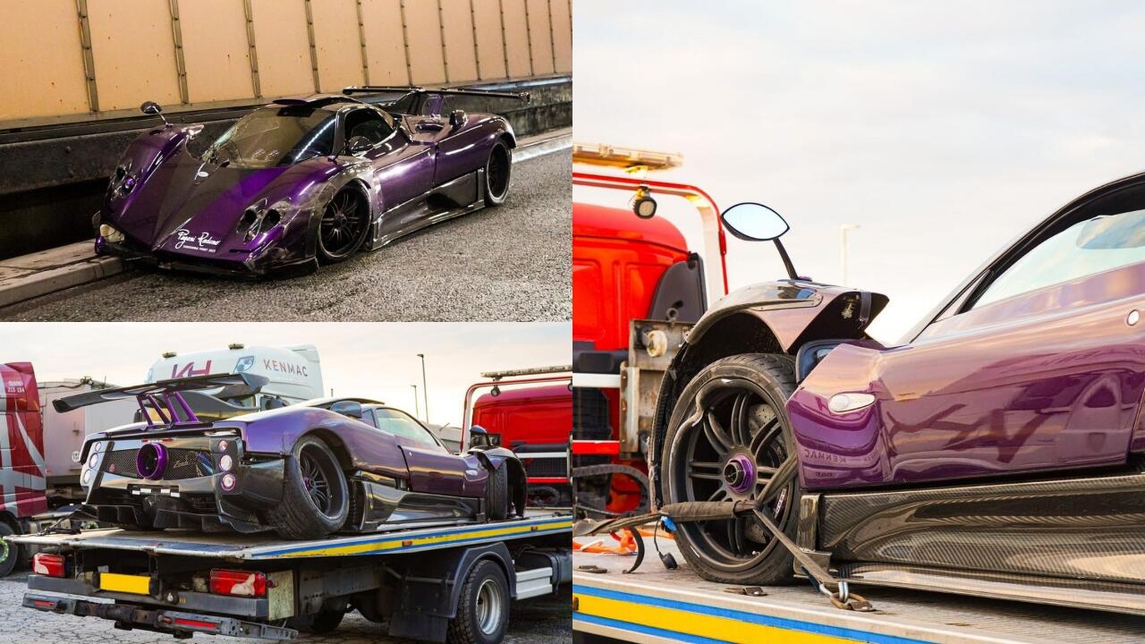 Tabrak Dinding Terowongan, Pagani Zonda 760 LH Senilai Rp 171 Miliar Ambyar 