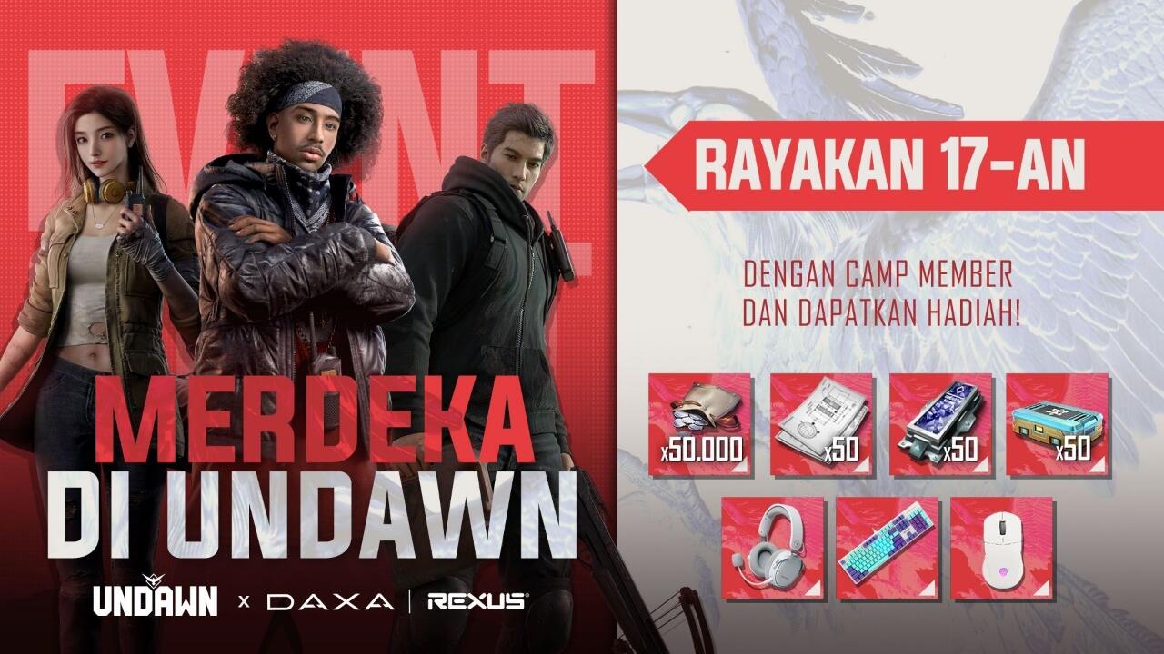 Event Merdeka di Undawn: Dapatkan Kode Redeem Spesial &#91;Kompetisi Undawn&#93;