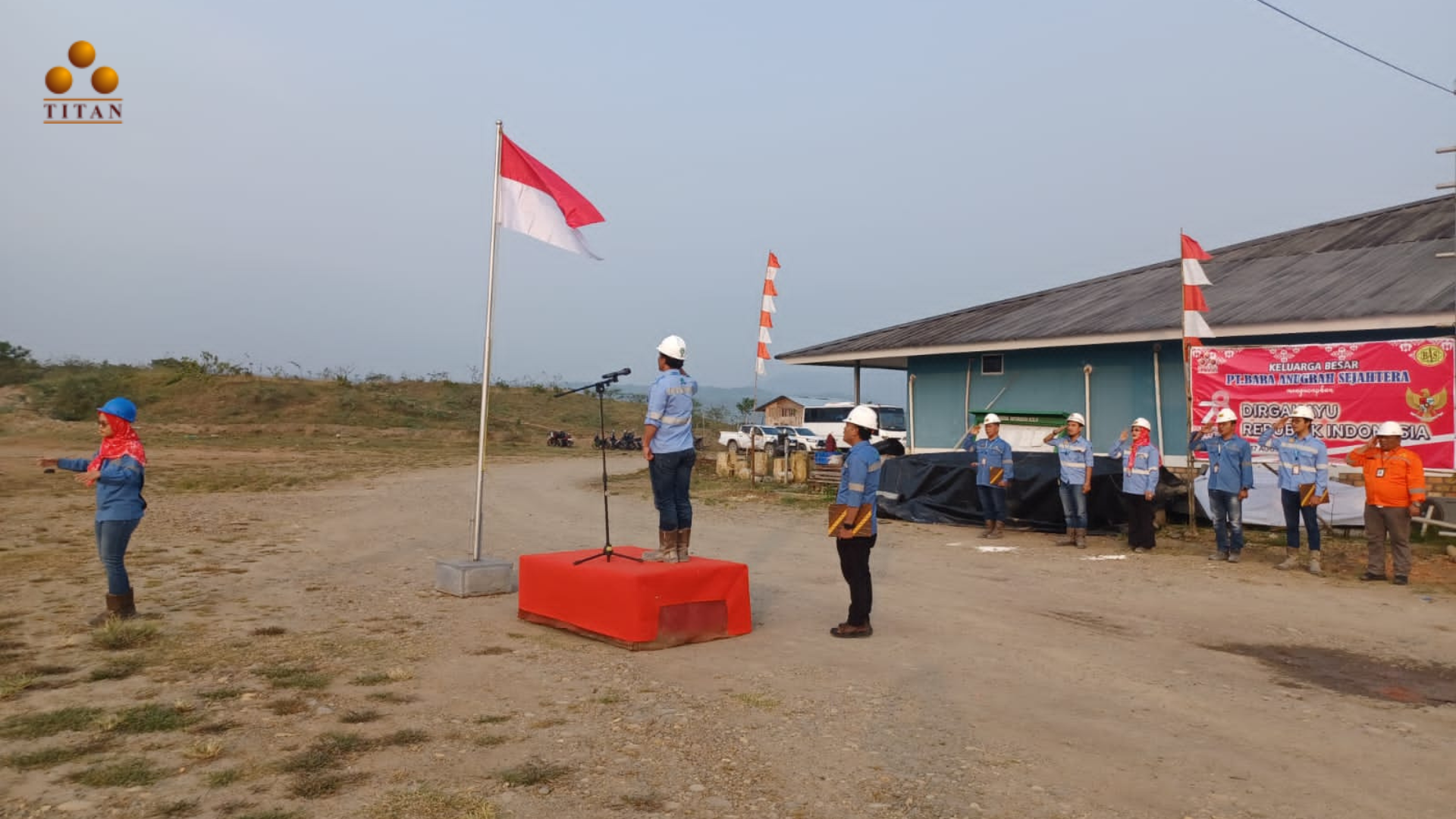 Peringatan HUT RI Ke-78: Upacara dan Penanaman Pohon Oleh PTBAS (Titan Group)
