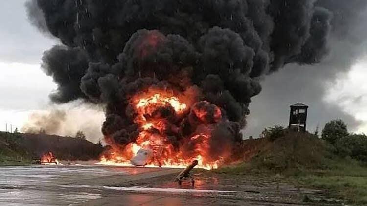 Rumah Pesawat Bomber Tu-22M3 Diserang Drone, Satu Pesawat Terbakar