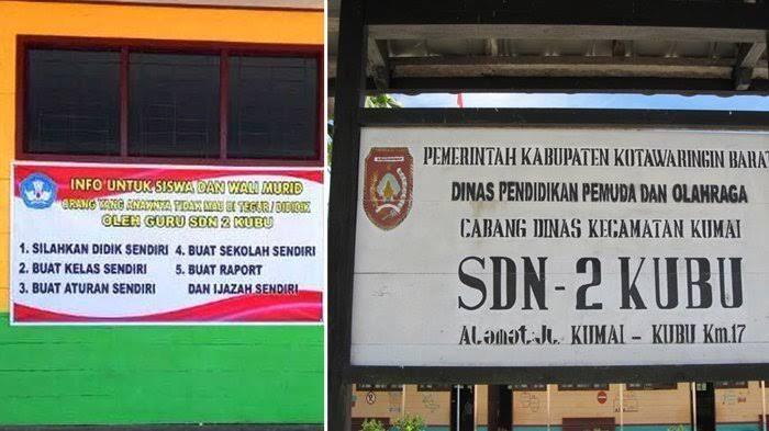 Spanduk Unik SDN 2 Kubu yang Viral di Media Sosial, Sindiran? &#91;Kompetisi KGPT&#93;