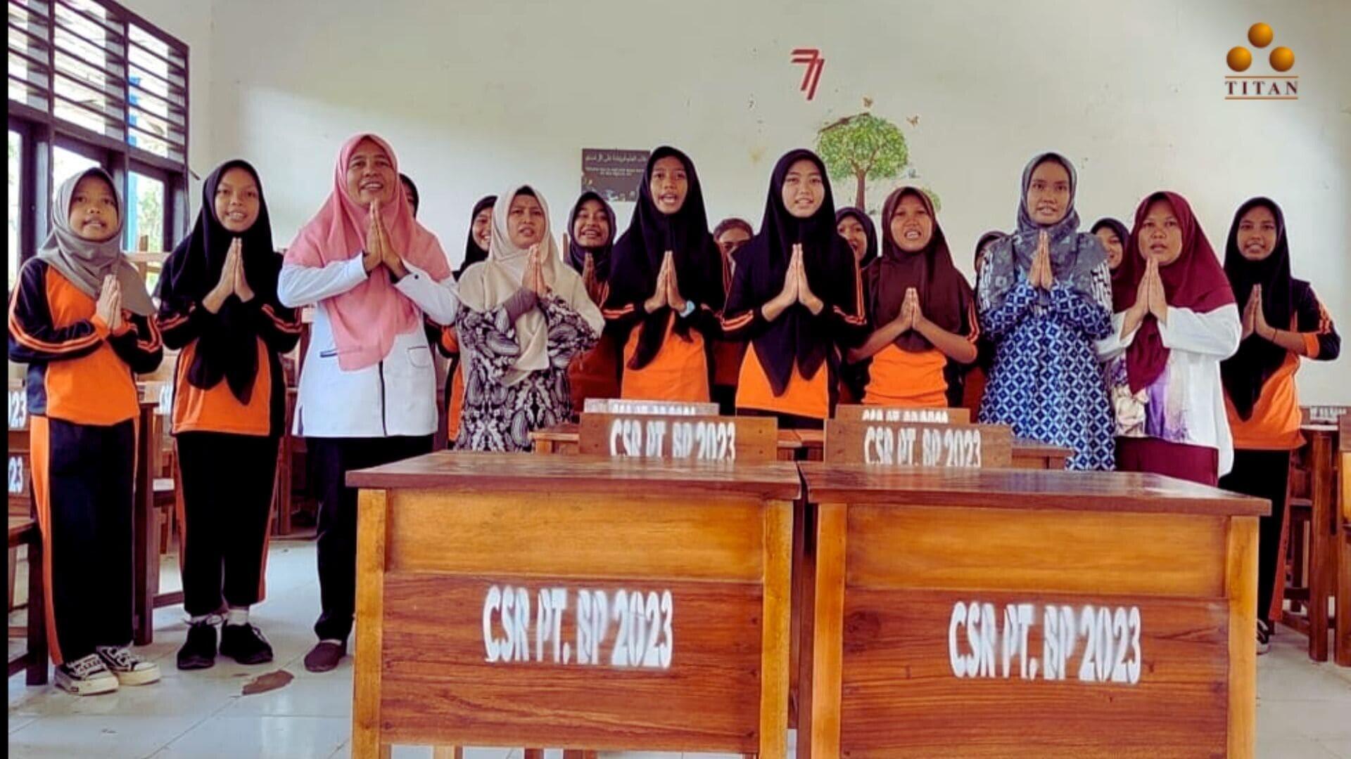 PT. Banjarsari Pribumi (Titan Infra Energy Group) Peduli Kualitas SMPN 2 Merapi Timur