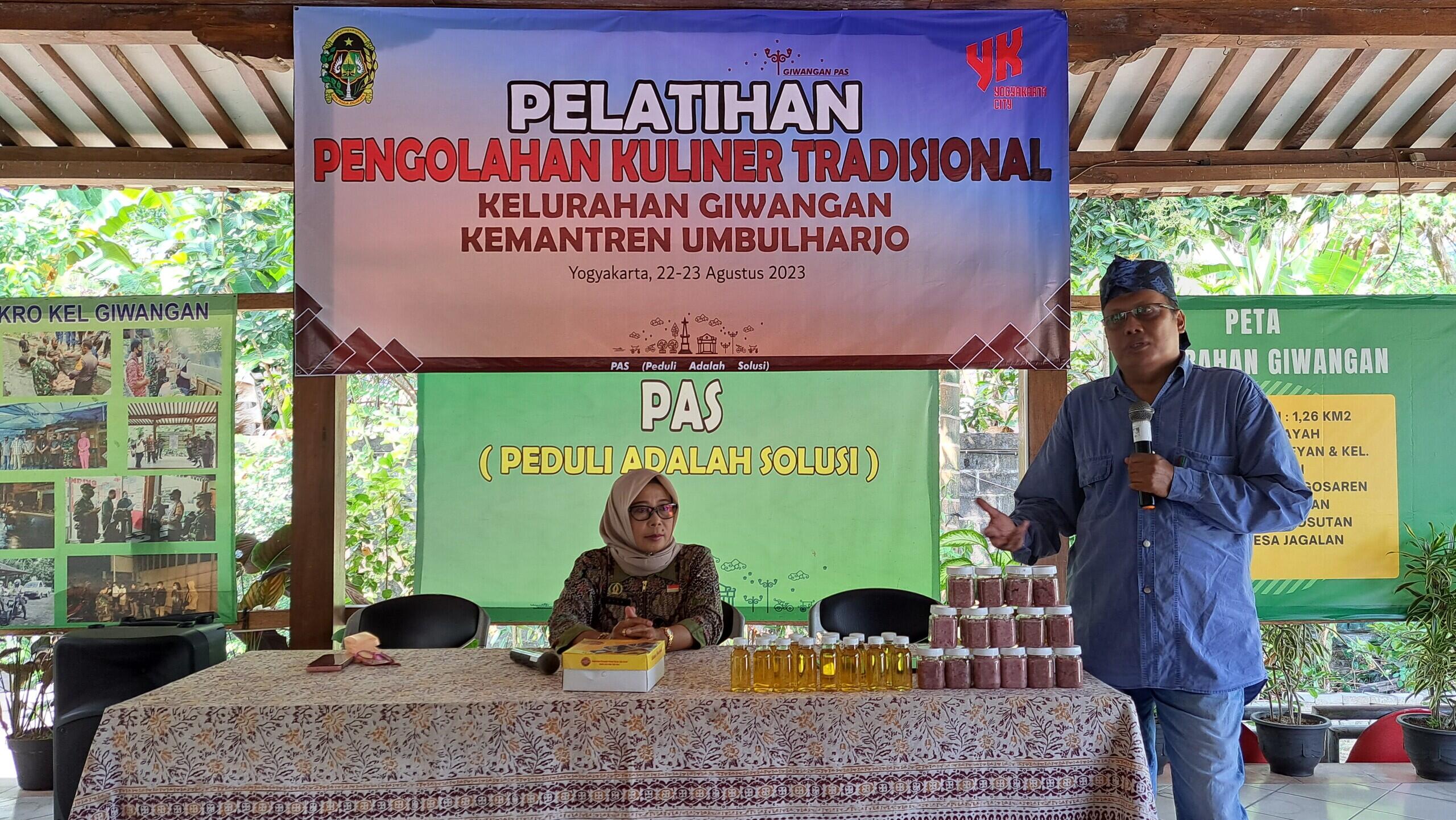 Pelatihan Pengolahan Kuliner Tradisional Kelurahan Giwangan Yogyakarta
