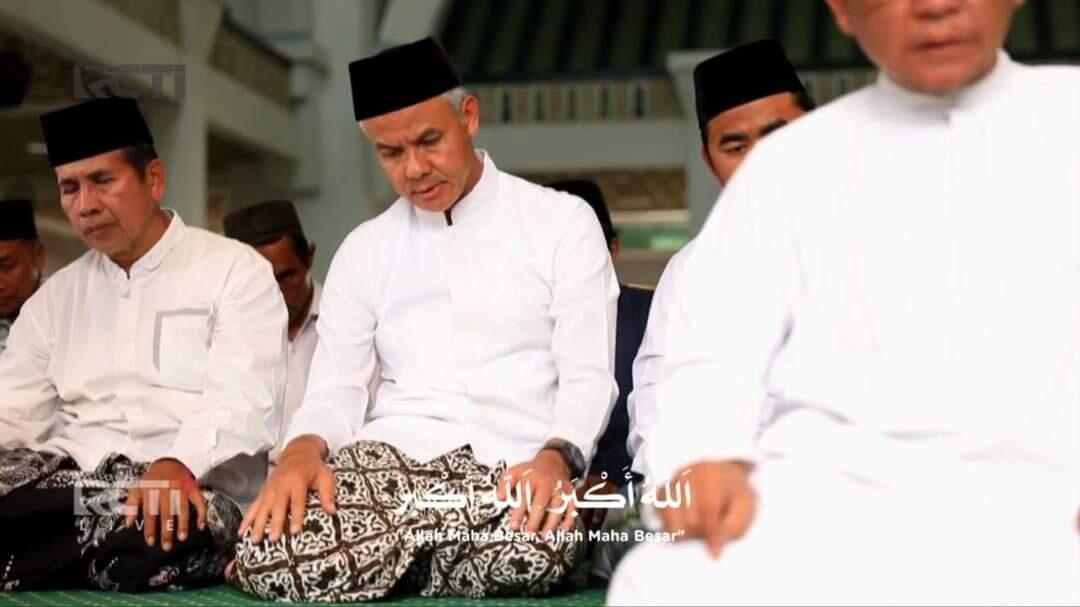 Ganjar Pranowo Tampil dalam Tayangan Adzan Maghrib di RCTI dan MNCTV