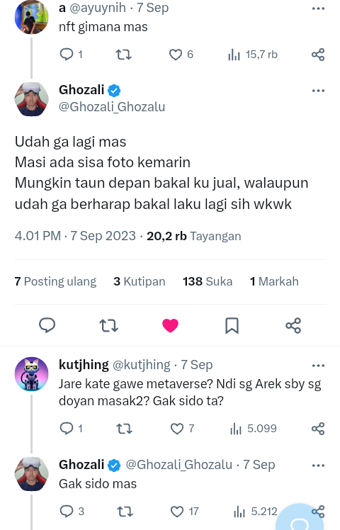 Sempat Viral Berkat Cuan Besar NFT, Begini Kondisi Sekarang Ghozali