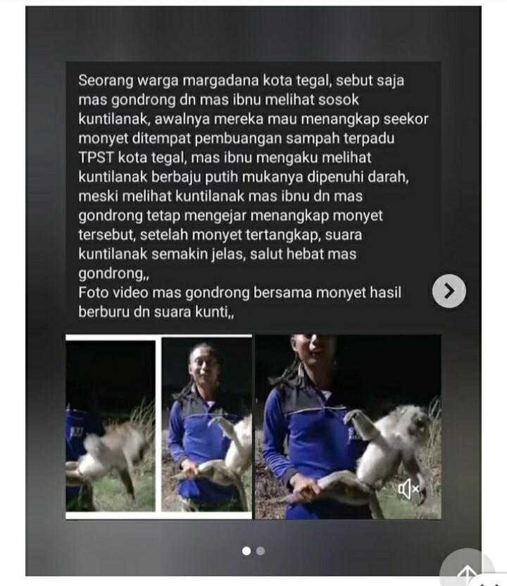 Ngeri! Lagi Berburu Monyet, Warga Tegal Rekam Jelas Suara Kuntilanak