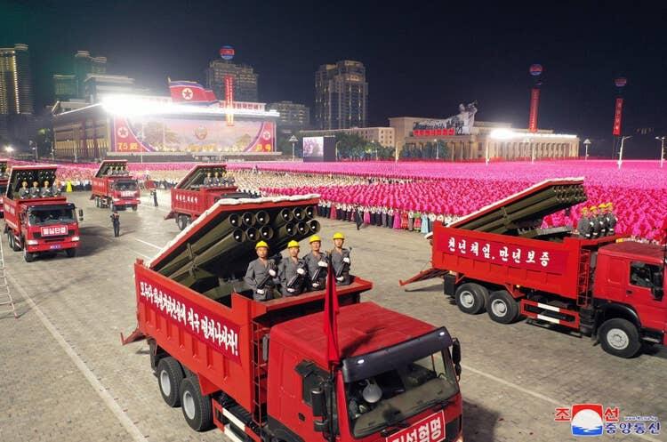 Siap Perang, Korea Utara Meyulap Truk Sipil dan Traktor Menjadi Peluncur Roket