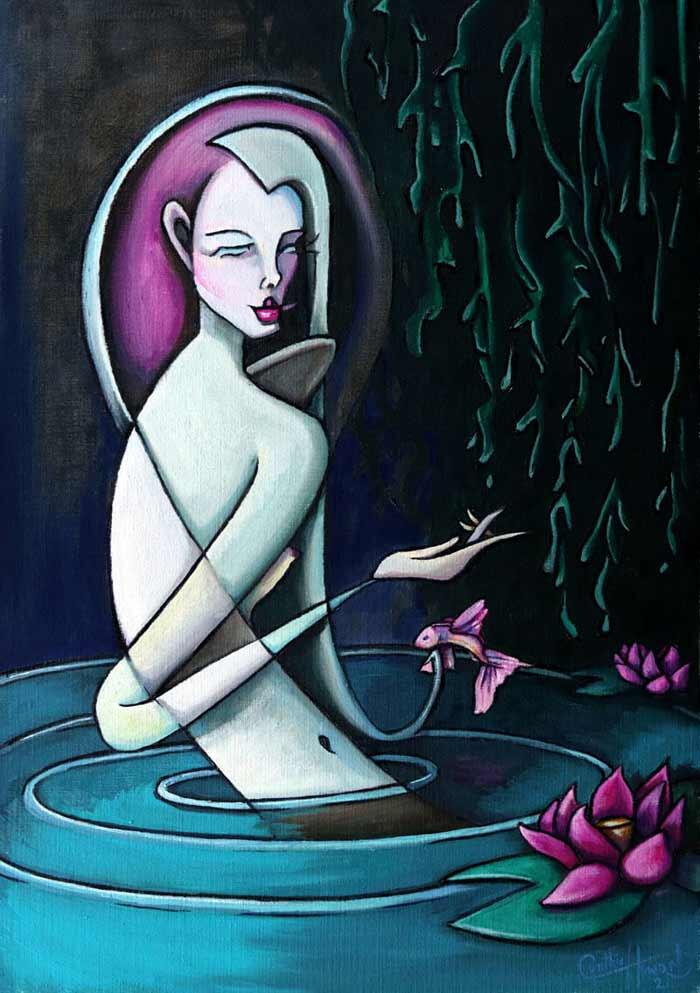 Stream of Consciousness paintings by the talented oil artist, Cynthia Howard!