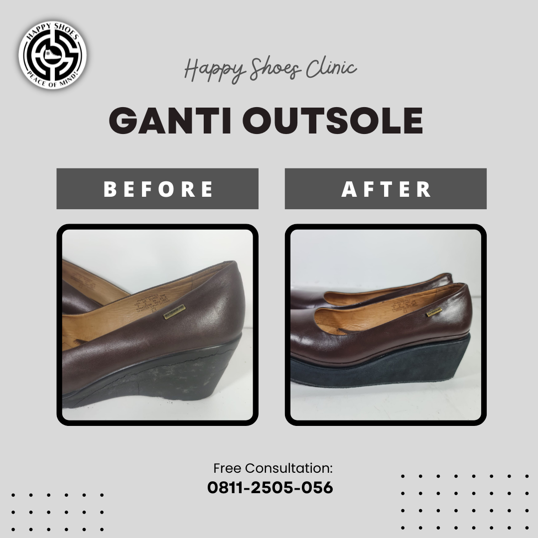 memperbaiki sepatu kulit sintetis yang mengelupas