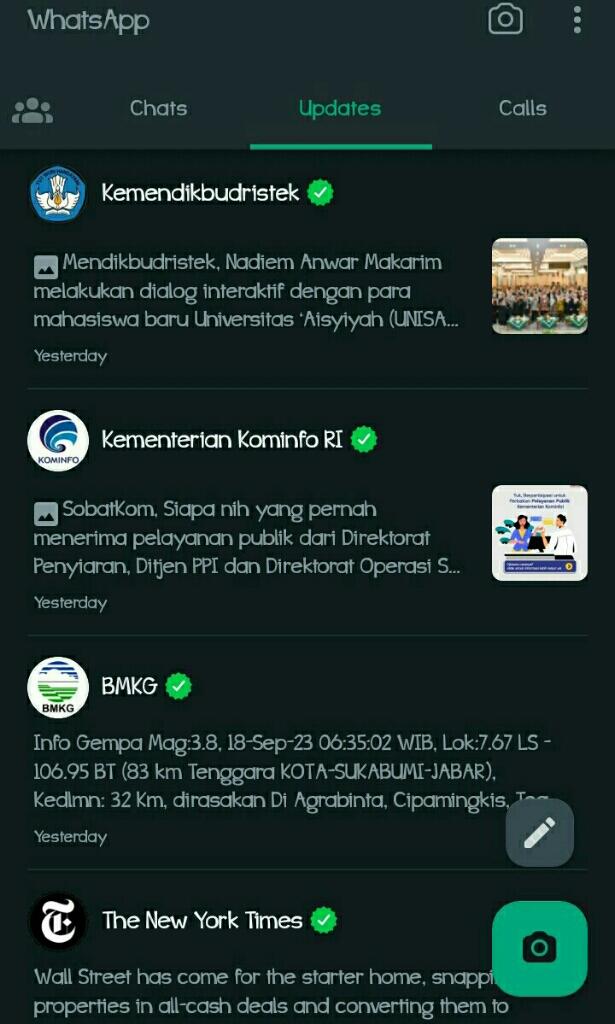 WhatsApp Rilis Fitur Channel, Ini Fungsi dan Cara Menggunakannya