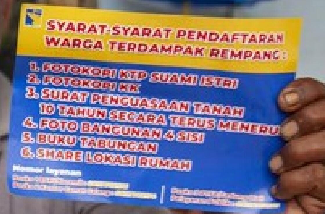 Warga Masih Menolak, Pendaftaran Relokasi Rempang Diperpanjang
