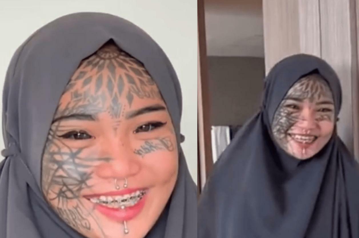 5 Potret Mondy Tatto, Hijaber Bertato yang Mengaku Dilecehkan Ustaz Ebit Lew!