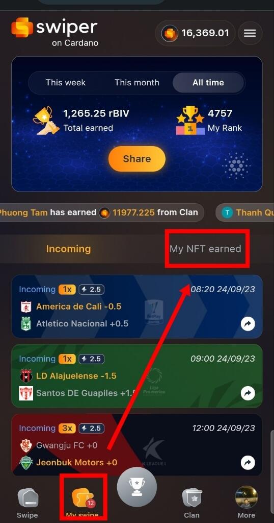 Swiper - Sport SocialFi On Aptos.