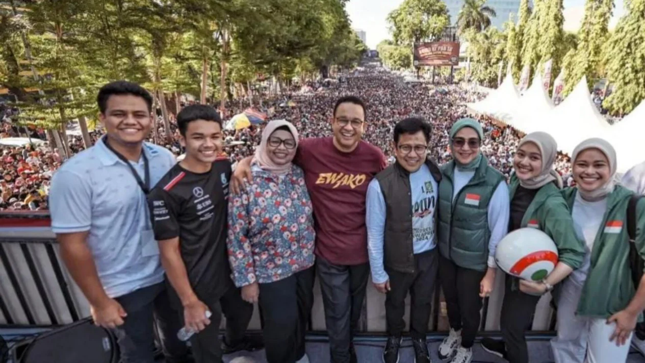 Lautan Massa Ikuti Jalan Gembira AMIN, Anies: Anda Bagian dari Gerakan Perubahan