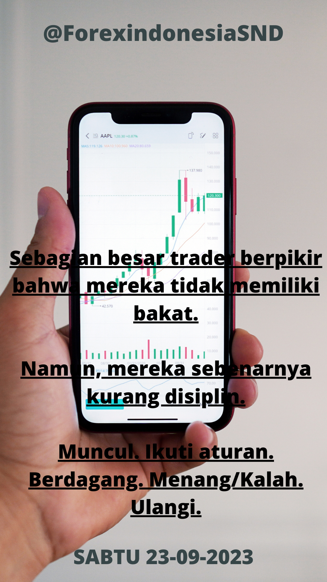 Sebagian besar trader berpikir bahwa mereka tidak memiliki bakat.