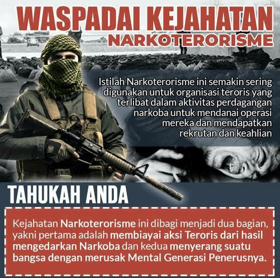 Waspada! Bahaya Baru untuk RI Bernama Narkoterorisme, Ini Penjelasannya Gansist!