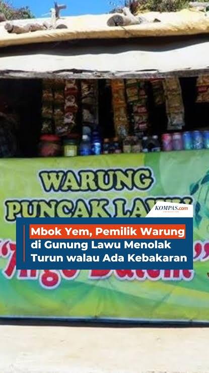 Kebakaran Gunung Lawu, Nasib Mbok Yem Pun Jadi Viral