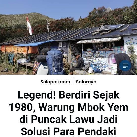 Kebakaran Gunung Lawu, Nasib Mbok Yem Pun Jadi Viral