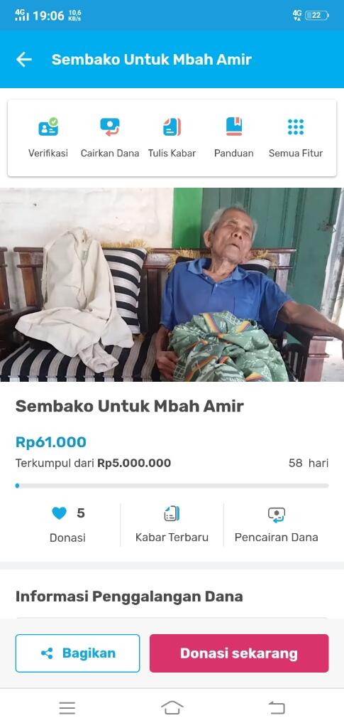 Bantu Mbah Amir Beliin Sembako