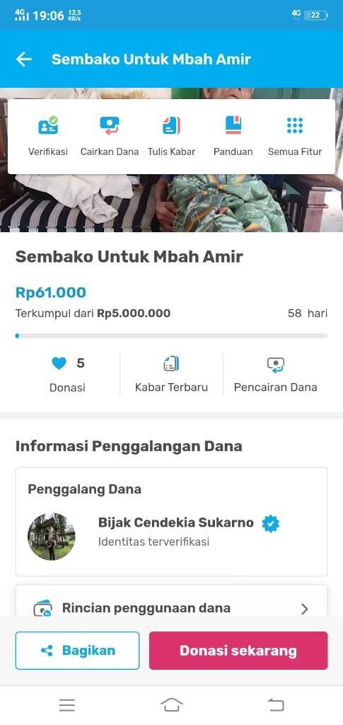 Bantu Mbah Amir Beliin Sembako