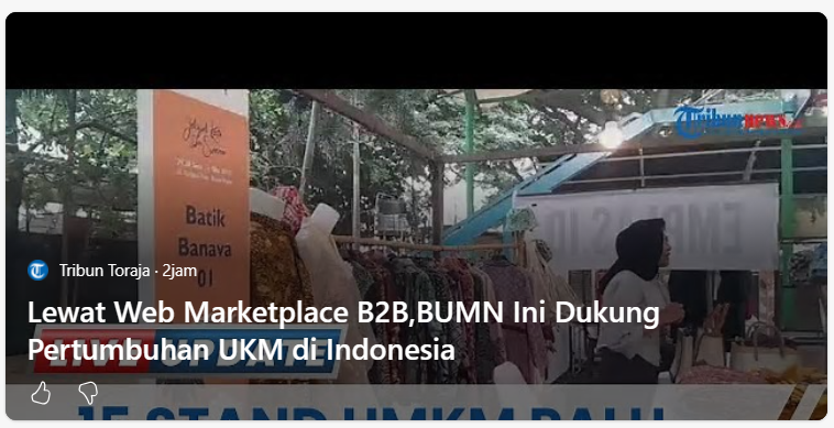 Lewat Web Marketplace B2B, Telkom Dukung UKM Indonesia. Yakin bisa bersaing ?