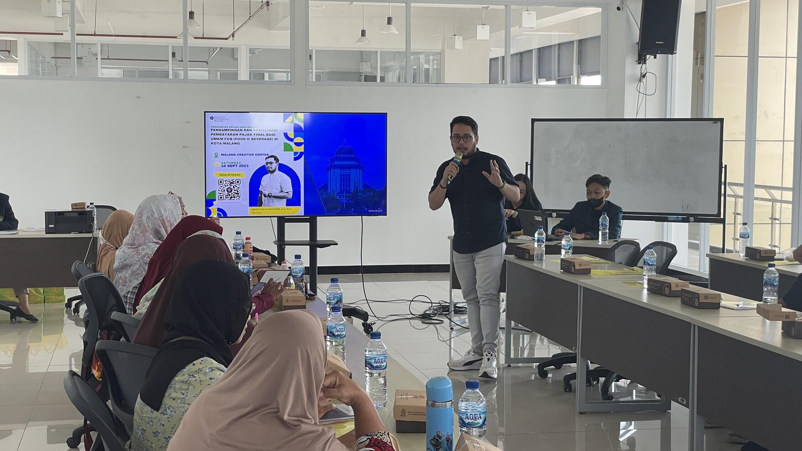 Kegiatan Abdi Dharma FEB UB 2023: Pendampingan Pembayaran Pajak Final Bagi UMKM