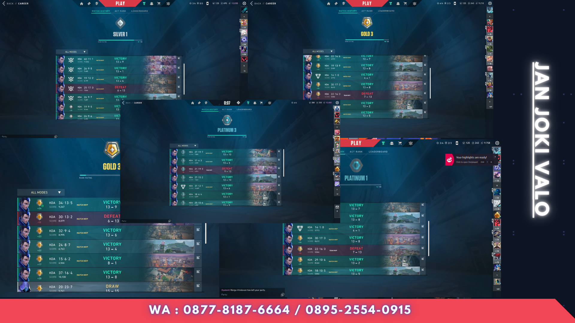 Jasa Joki Valorant Ori Pengerjaan Solo Rank >_<
