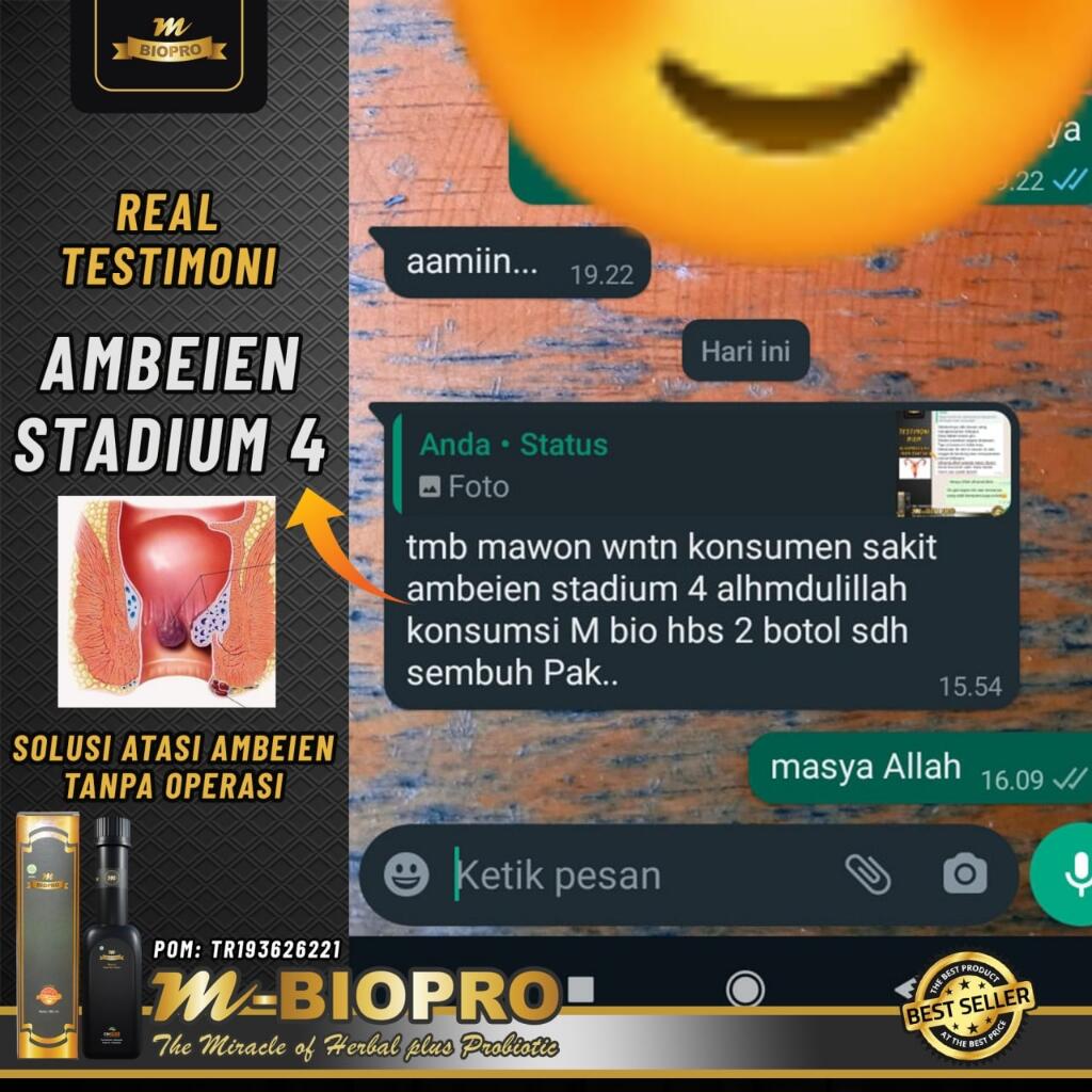 MBiopro Herbal Alami Obat Ambeien Berdarah Kediri Jawa Timur