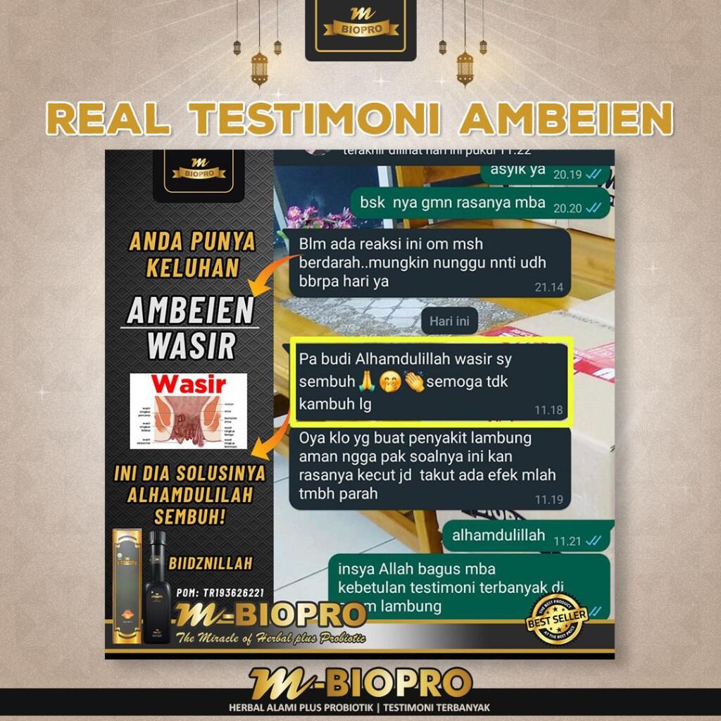 MBiopro Herbal Alami Obat Ambeien Berdarah Kediri Jawa Timur