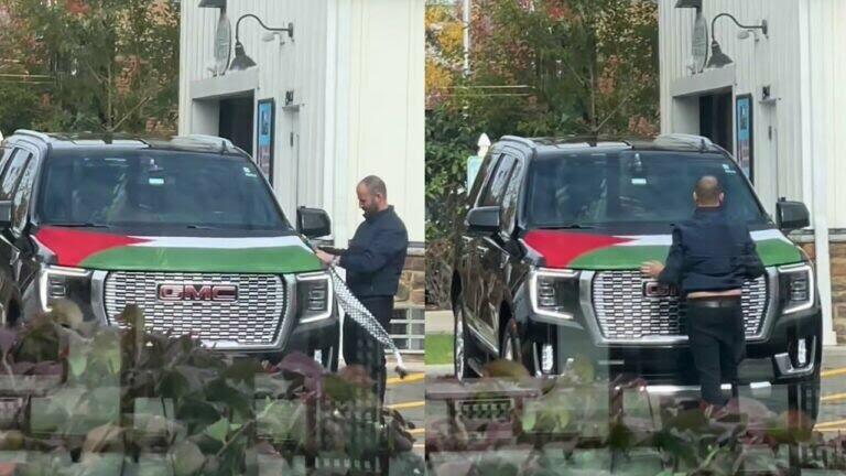 Jason Statham Pasang Bendera Palestina di Mobilnya, Benarkah?