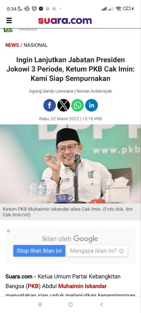 Tawa Cak Imin Respons Hasto Soal Isu Tiga Periode: Mengandung Bahaya

